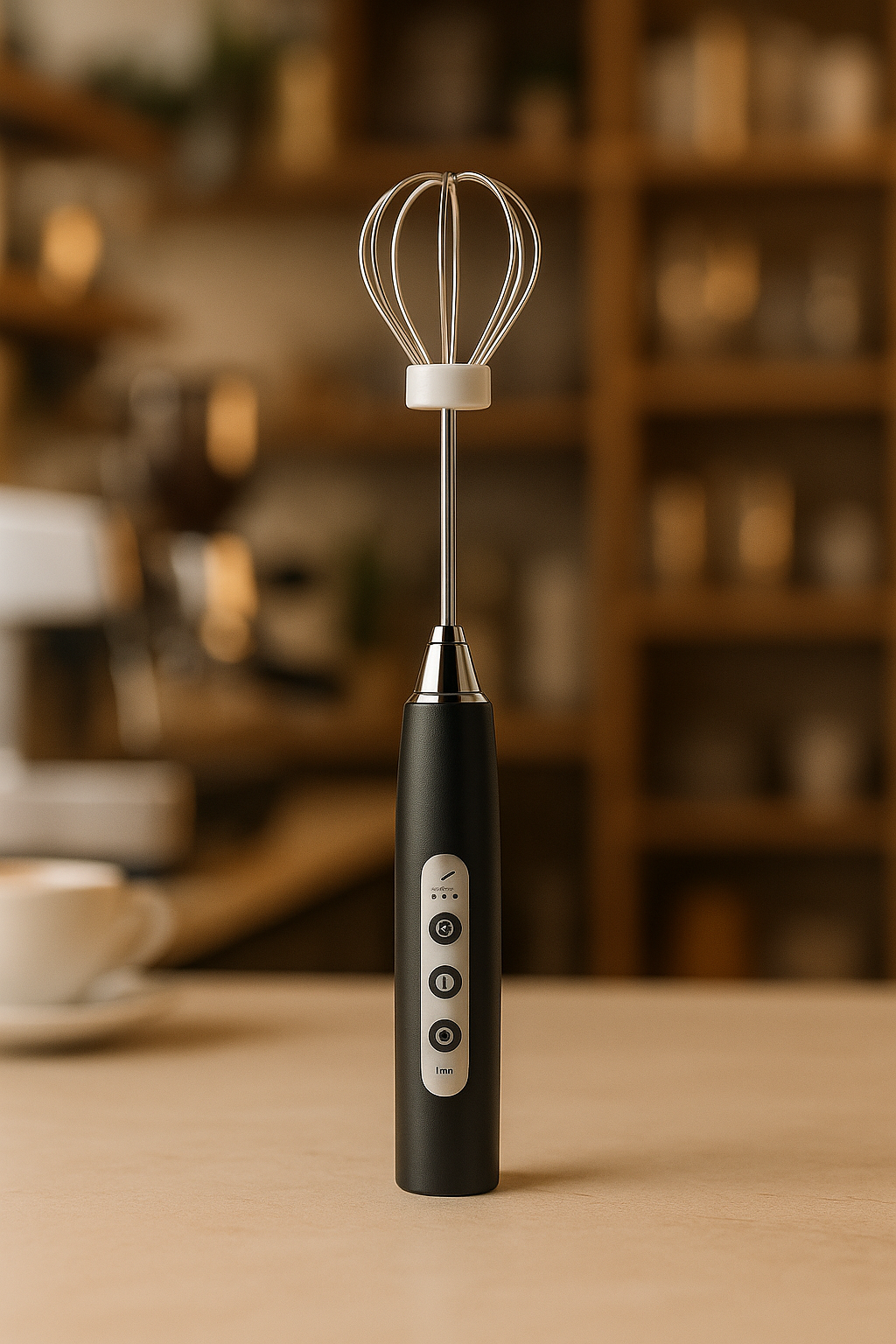 FROTHN Handheld Milk Frother – USB Rechargeable, 3 Speeds, 3 Whisks